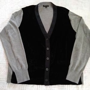 J. Crew Black Label XL Wool Blend Cardigan Gray